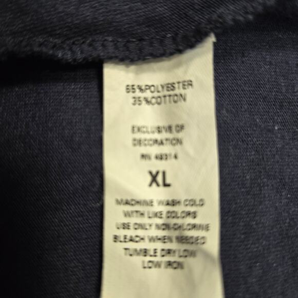 Hall of Fame Real Women Love Football V-Neck Tee, Navy - Picture 9 of 9